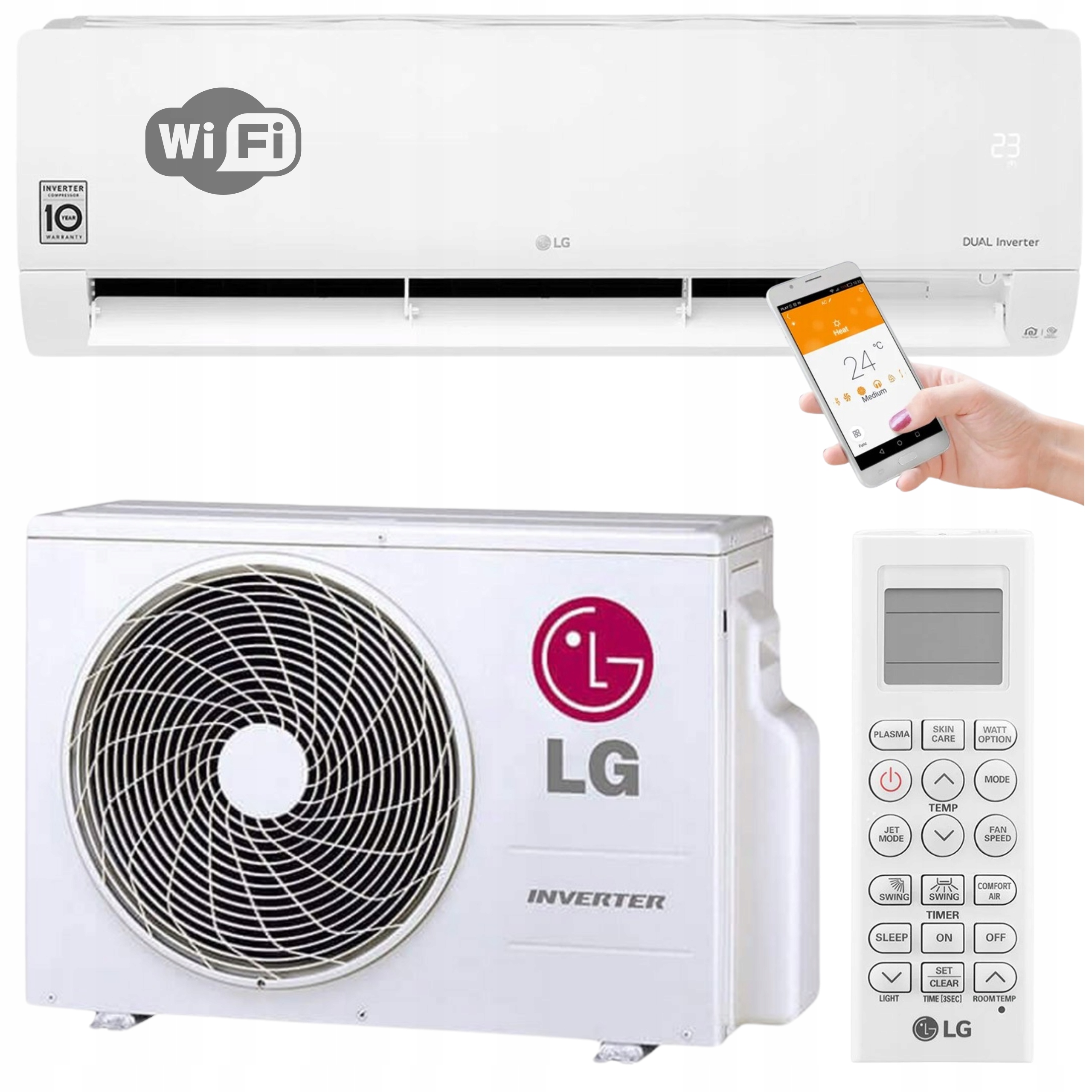 Nástenná klimatizácia Lg Standard 2 3,5kW Wifi Klimatizácia Do Domu Izbová