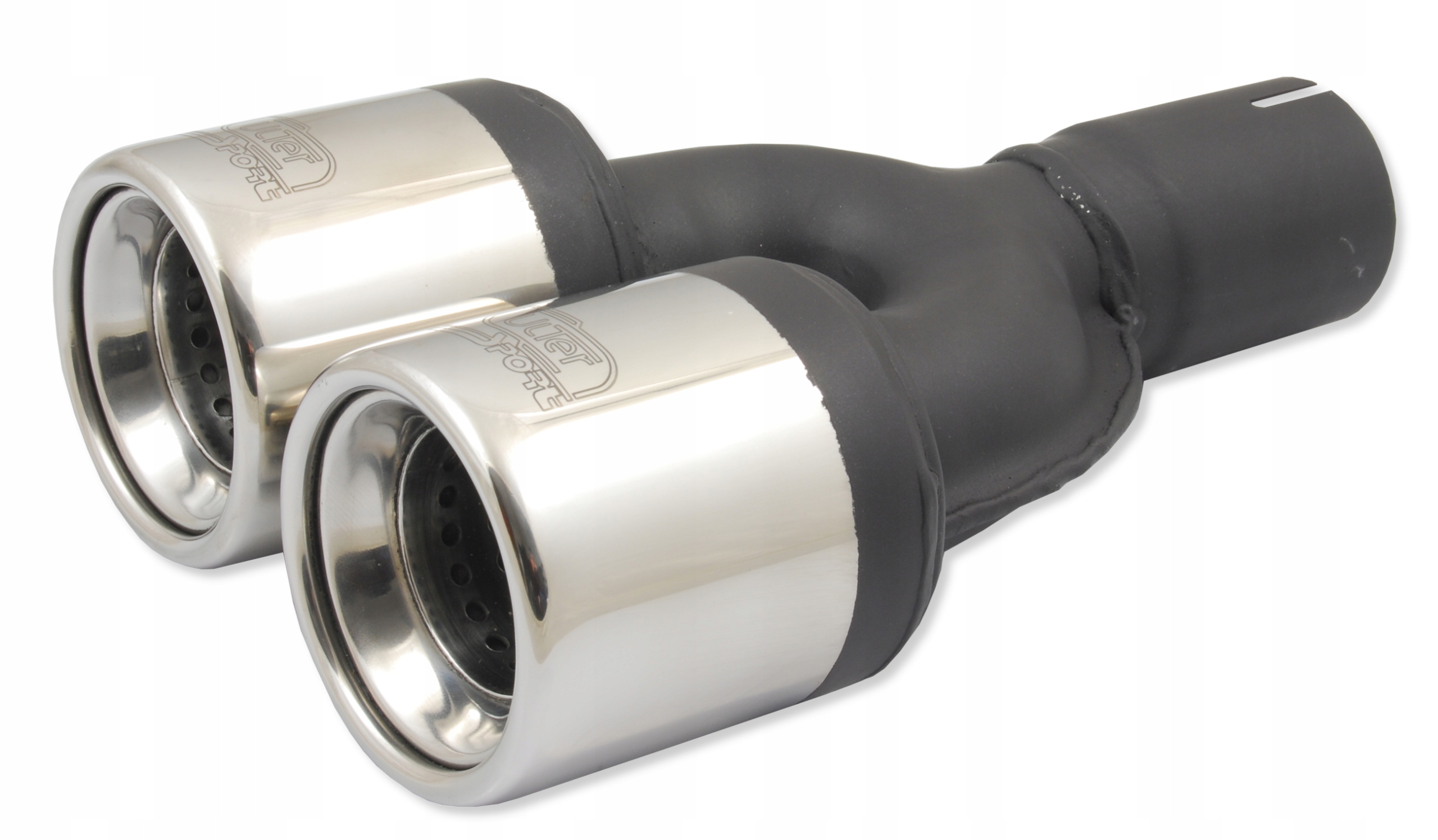 Końcówka Tłumika podwójna okrągła 80 mm | N2-07K Producent części Ulter-Sport