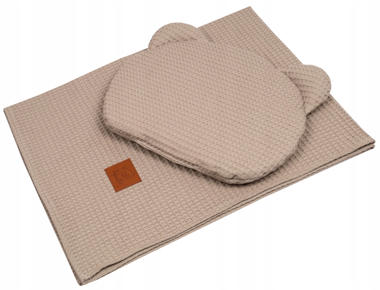 

Komplet Kocyk 75x100 Poduszka Teddy Waffle Letni