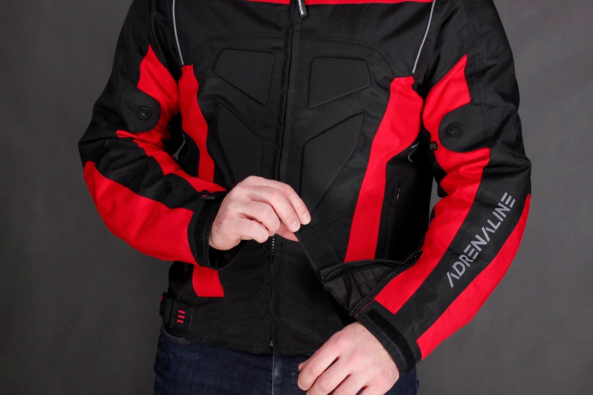 KURTKA MOTOCYKLOWA ADRENALINE HERCULES red Kolor czerwony