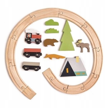 Tender Leaf Toys Drewniana kolejka