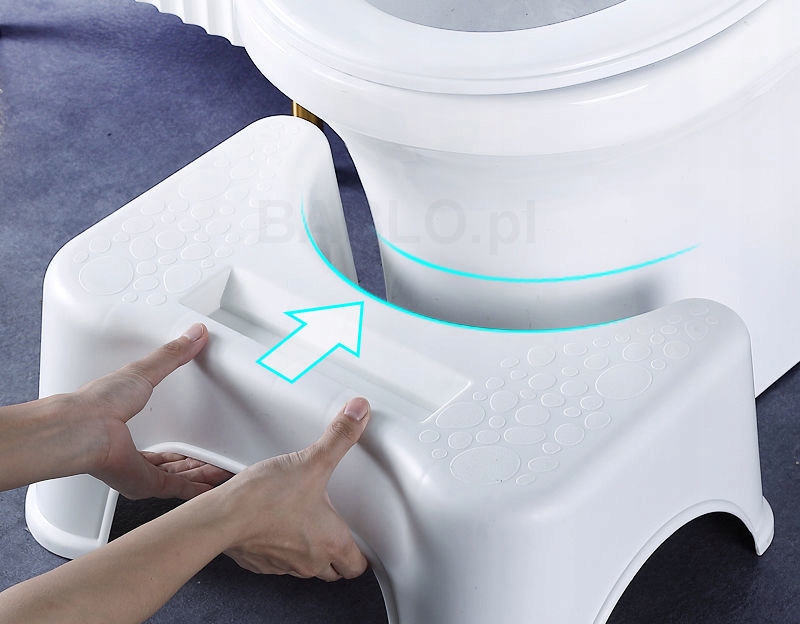 PODNÓŻEK TOALETOWY z miejscem na TELEFON podest Szerokość produktu 43 cm