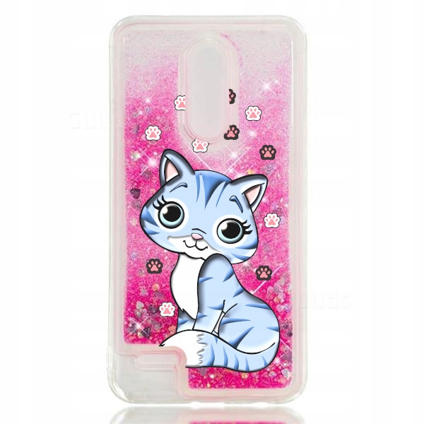 

etui płynny brokat kot kotek do Lg K8 2018