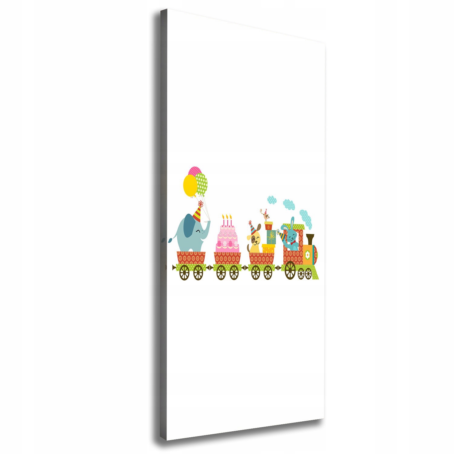 

Foto obraz na płótnie Wesoły pociąg 50x125 cm