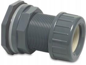 Levně Průchod Přes Sklo 40 MM Komínový Šroubení S Těsněním Pro Pvc Jímku