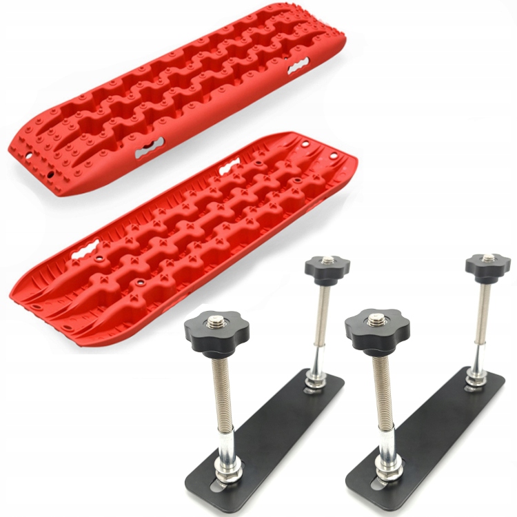 Trapy 10T Červené nájazdy 106 cm Offroad piesok blato sneh Upevnenie