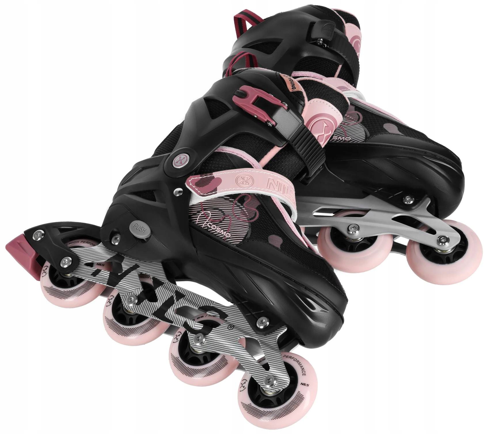 Łyżworolki Nils Extreme Cosmo NA13808 (rozmiar 34-37) Różowy