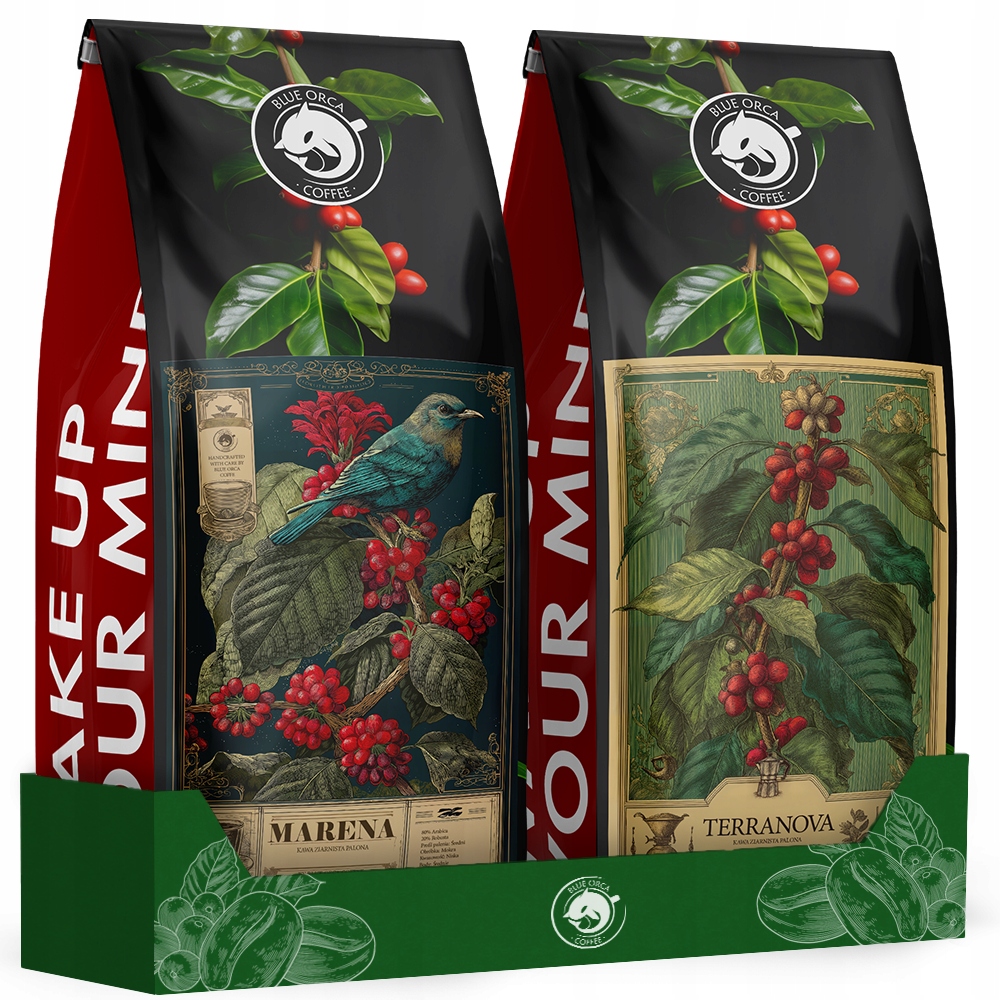 Káva zrnková 1kg x2 Čerstvě pražená Marena & Terranova Limited Edition