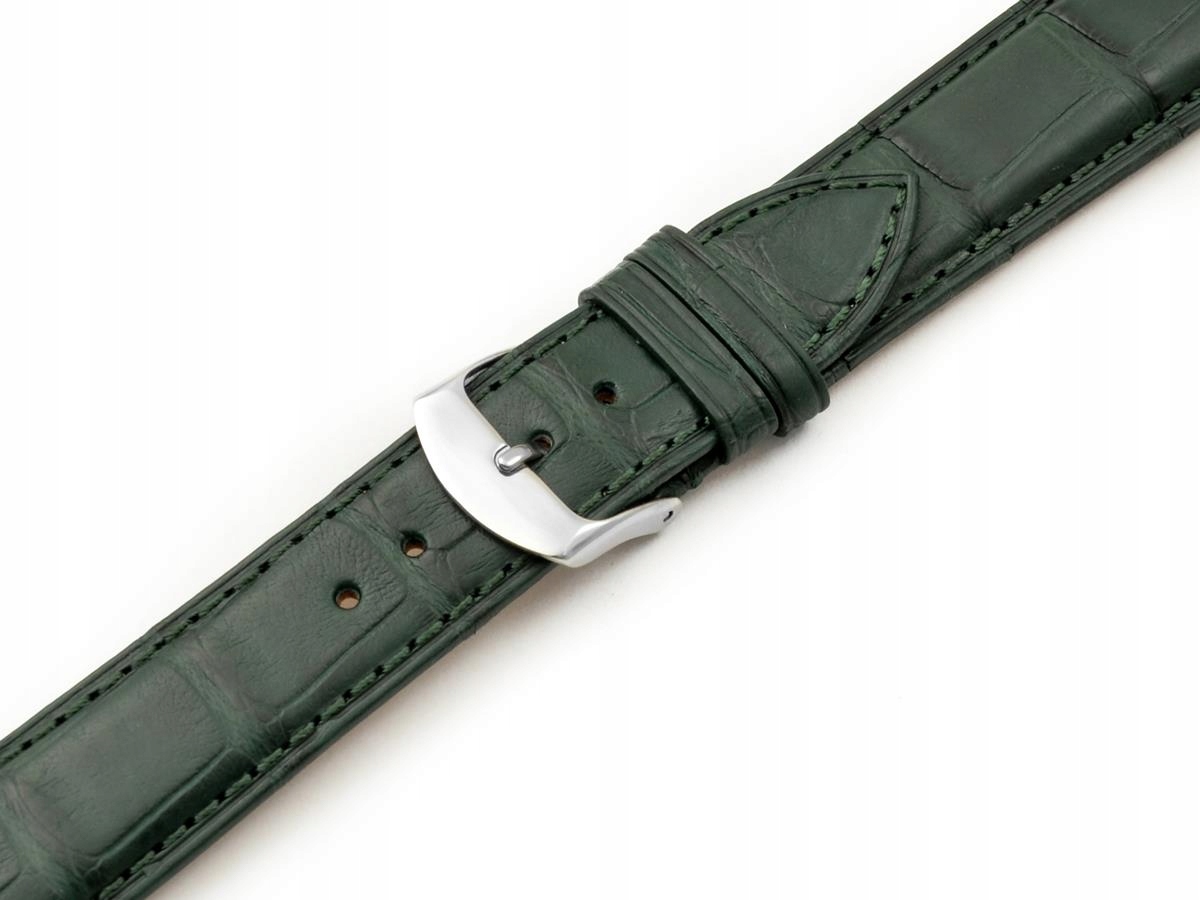 Řemínek Na Hodinky Marquise Kůže Aligátora Louisiana Alligator 22 Zelený