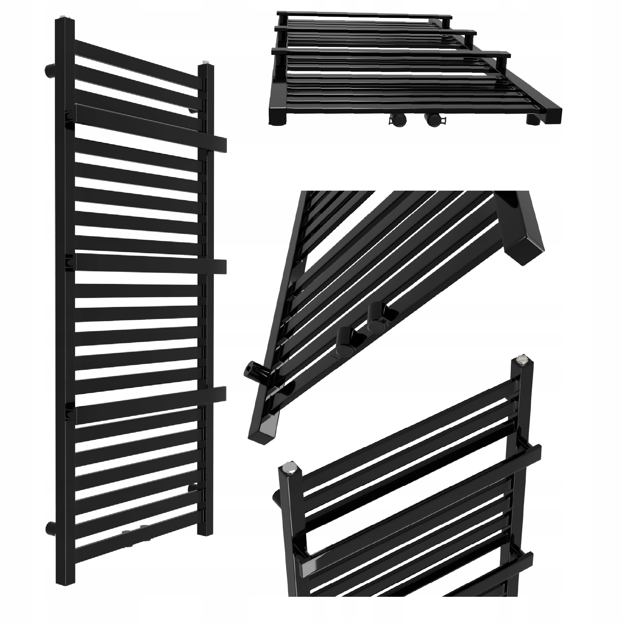 Koupelnový Radiátor Gold-mid 500X430 Černý Lesk