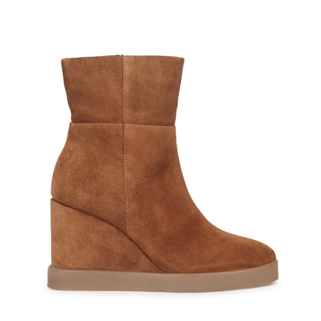 Geox Hnědá dámská kotníková obuv Geox Elidea Wedge