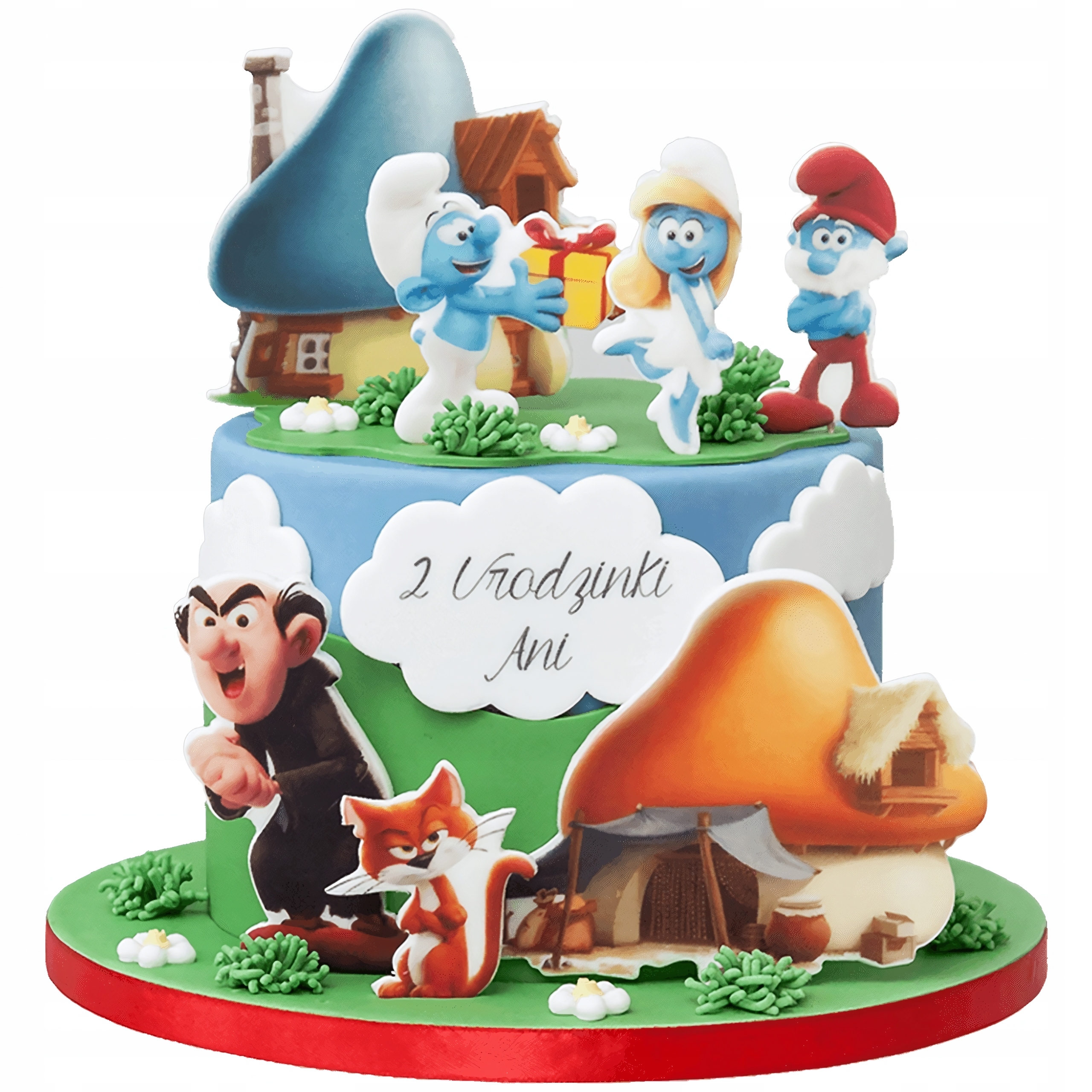 Levně Sada dekorací na dort Šmoulové 14 El, cukrové figurky, šmoulové