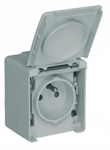 

Efapel WATERPROOF48 Gniazdo IP65 Szary 48112 Kcz
