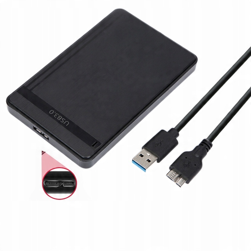 

Obudowa Na Dysk Kieszeń Hdd 2,5 Sata Usb 3.0 Slim
