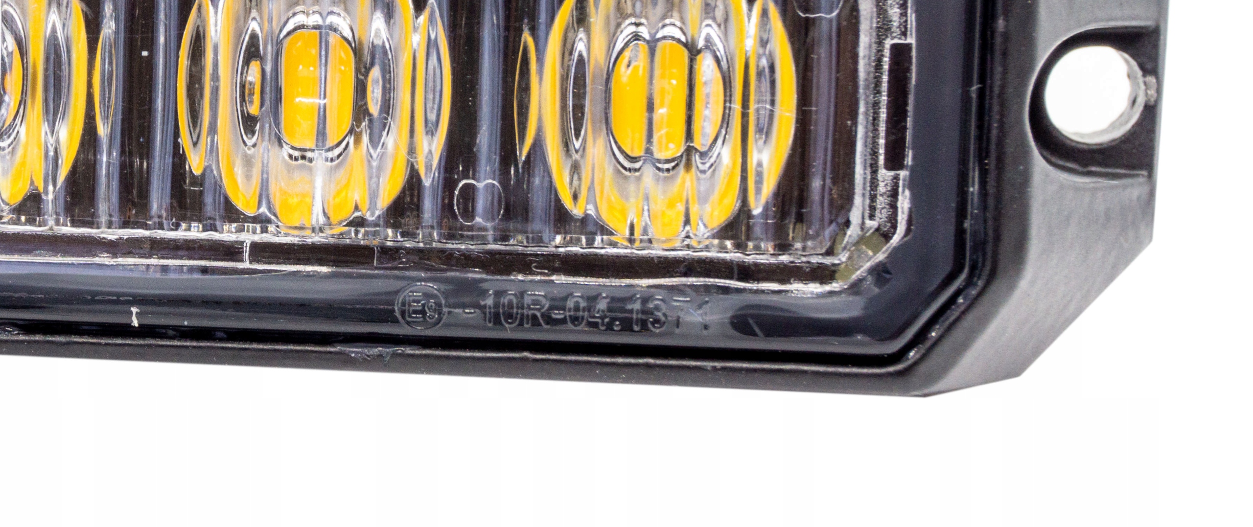 4x LAMPA OSTRZEGAWCZA 3LED STROBOSKOP LAWETA POMOC Color orange