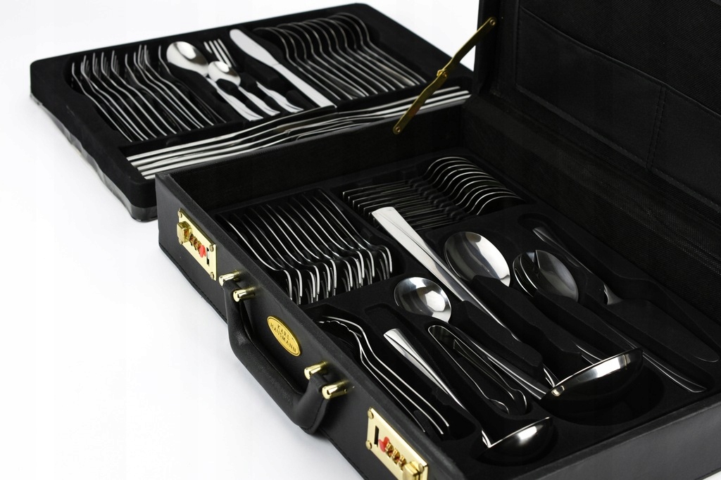 KOMPLET SZTUĆCÓW 72 el WALIZKA MONICA 12 OSÓB SZTUĆCE W WALIZCE Typ produktu wielorazowy