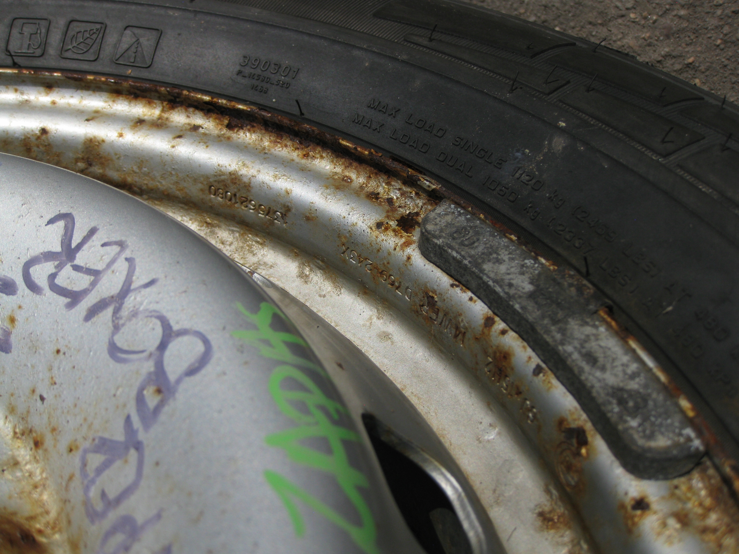 BOXER DUCATO wheel spare 225/70/15 9MM