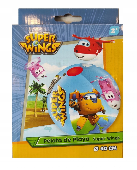 SUPER WINGS Dmuchana Piłka plażowa 40 cm Kod producenta 000