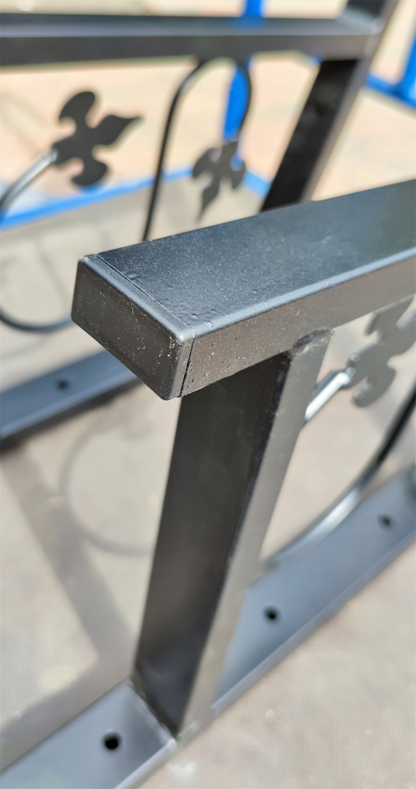 NOGI BOK HUŚTAWKI OGRODOWEJ NOGA STALOWE ŁAWKI PL Wysokość produktu 0 cm