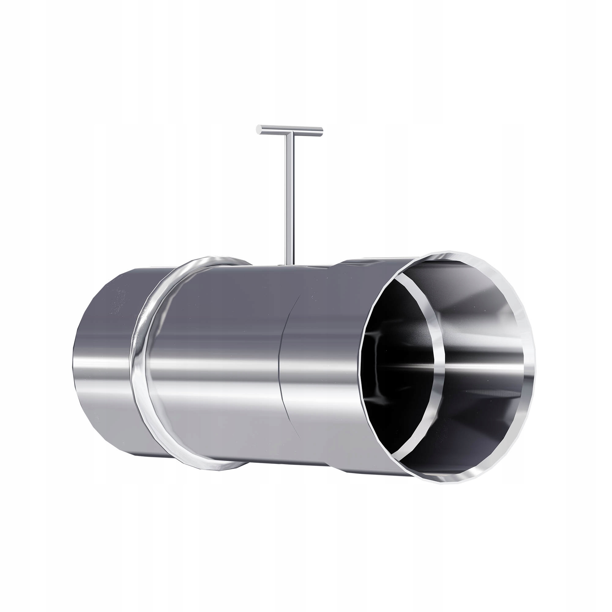 Ks komínová škrticí klapka kyselinovzdorná, průměr 80 mm, 0,5 mm, komínová vložka