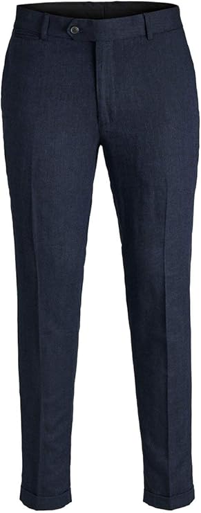 Tmavě modré návštěvní kalhoty Jack & Jones Sid Slim 46