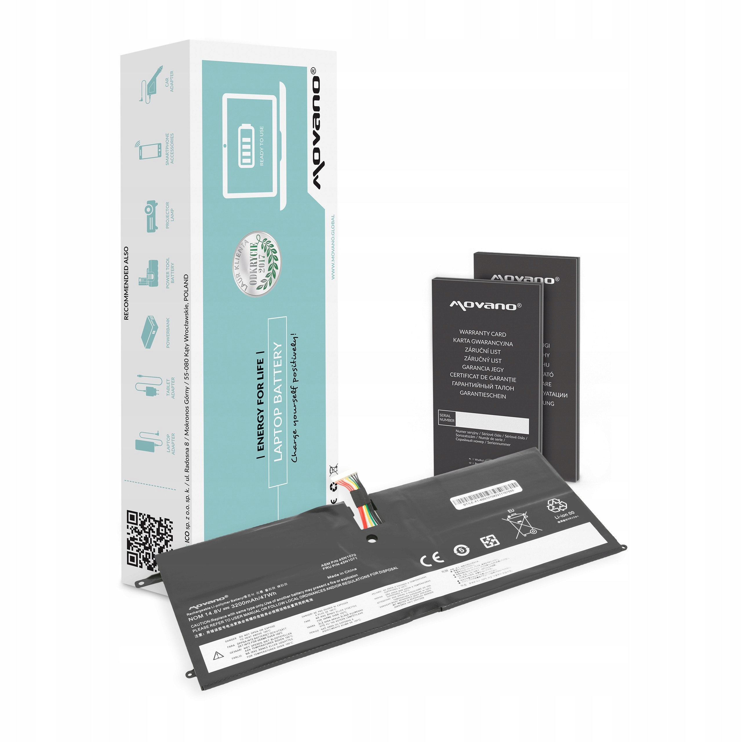 Baterie Movano pro Lenovo Thinkpad X1 Carbon