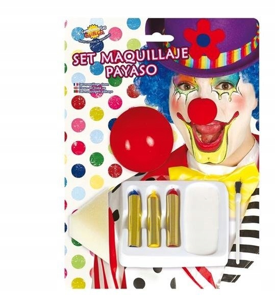 

Zestaw Make Up + Nos Klauna Klaun Farby Cyrk