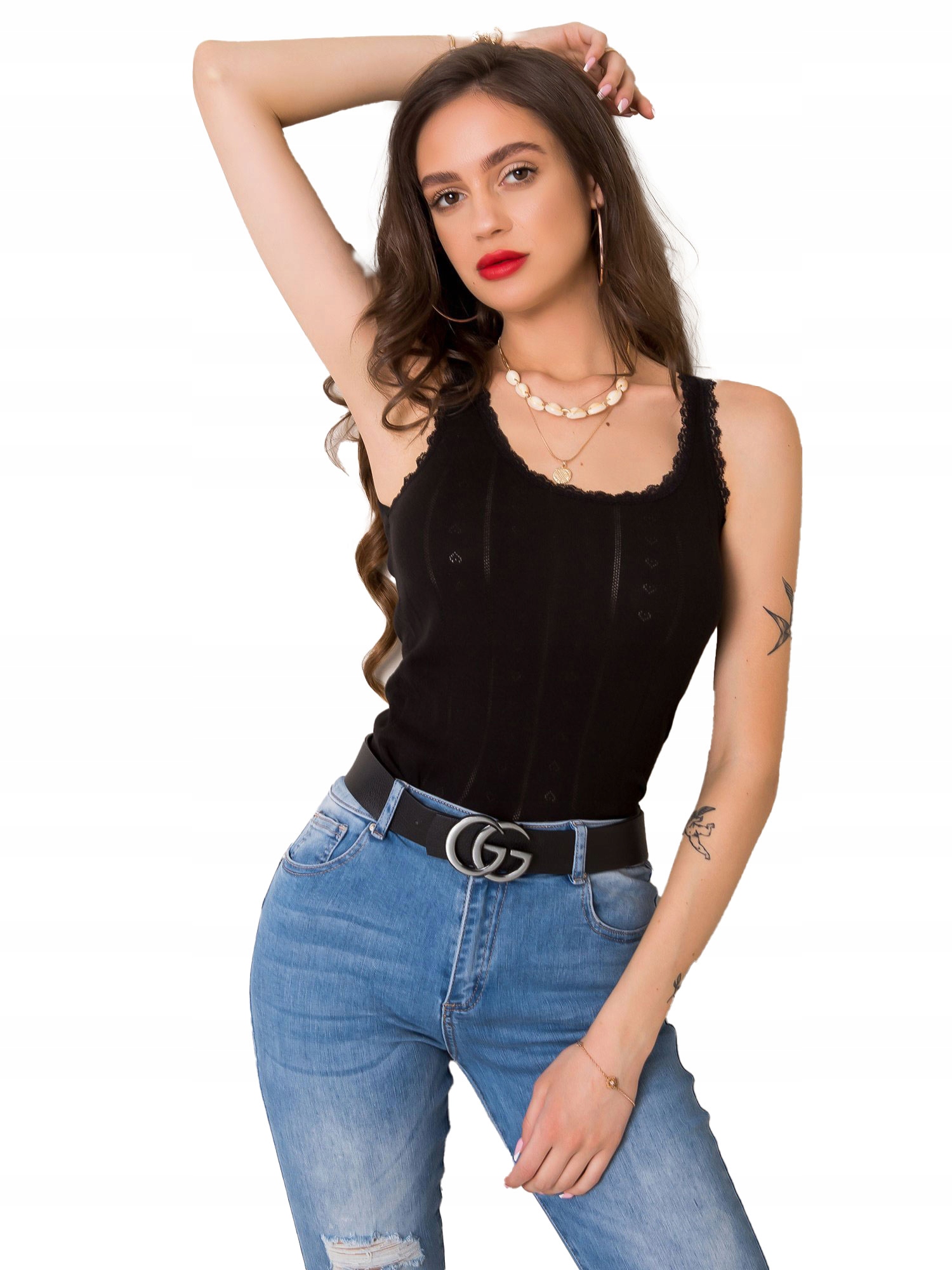 

Klasyczny Top damski koszulka damska bluzka - S