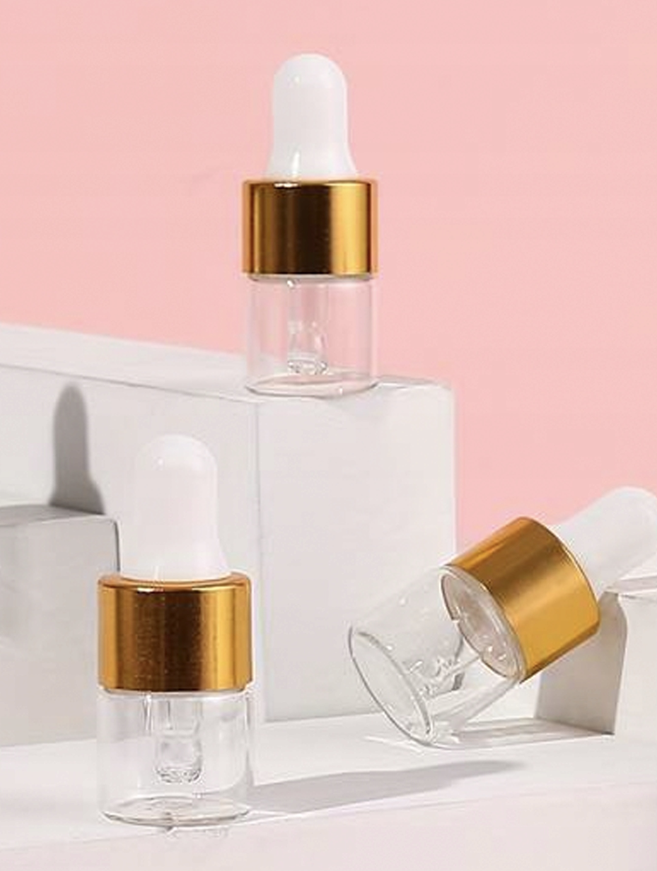 BUTELKA SZKLANA 1 ML Z PIPETĄ ZŁOTO BIAŁĄ NA SERUM OLEJEK Kod producenta BUTELKA SZKLANA 1 ML Z PIPETĄ