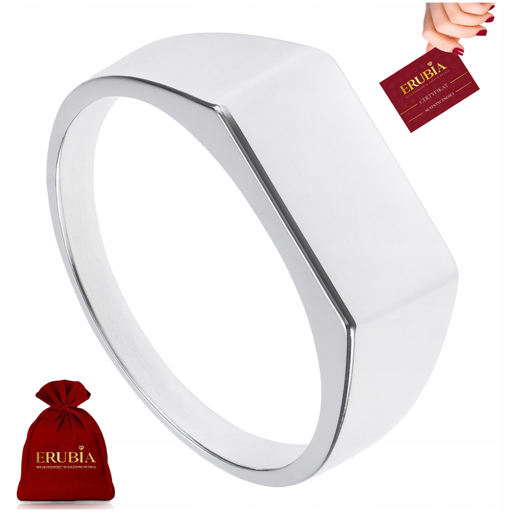 Pánský pečetní prsten stříbro ryzost 925, masivní, hladký, leštěný velikost 24