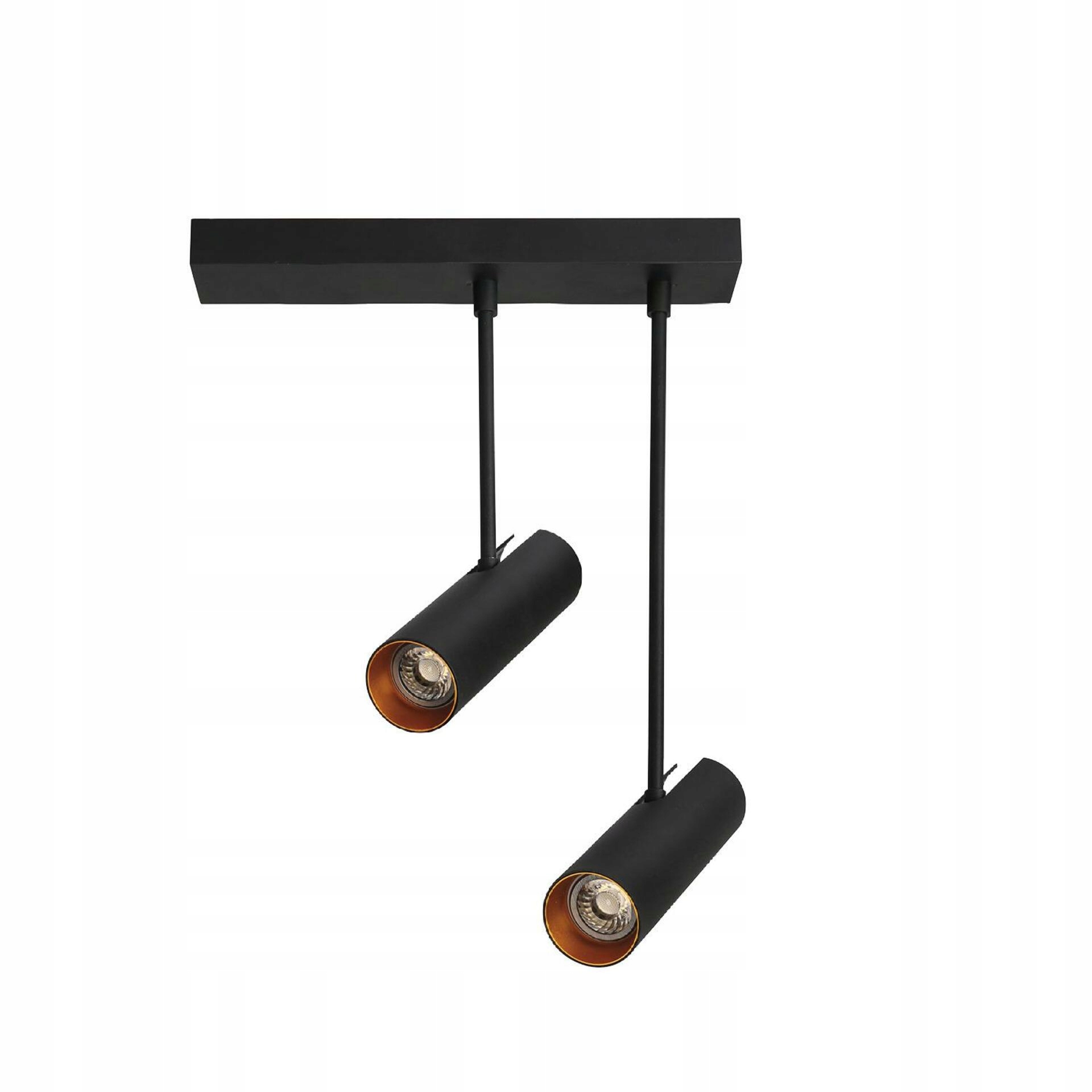 Azzardo AZ3521 stropné svietidlo bodové Lens 2 čierna/zlatá