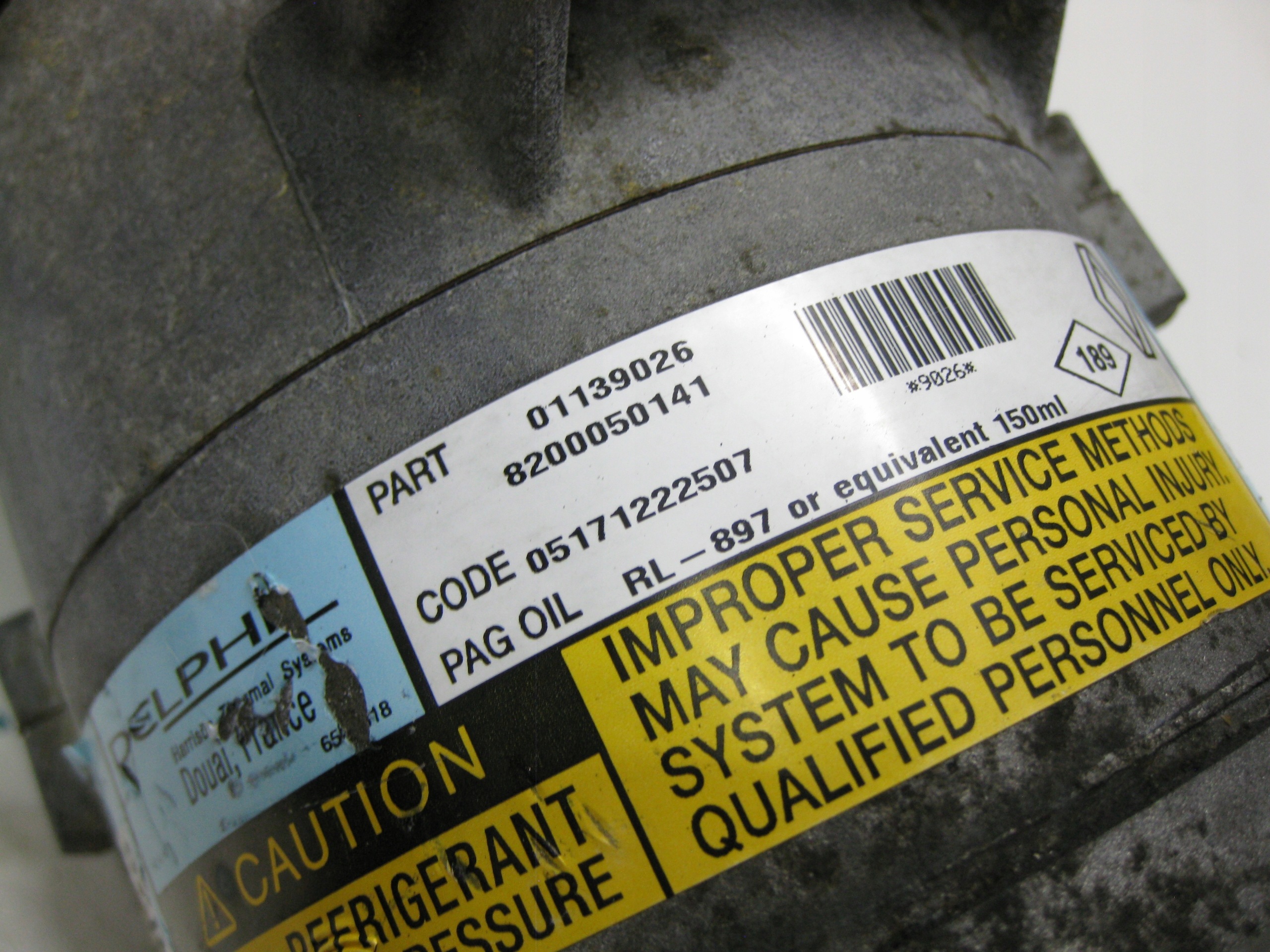 RENAULT MEGANE SCENIC II compressor compressor; of the air conditioning compressor;