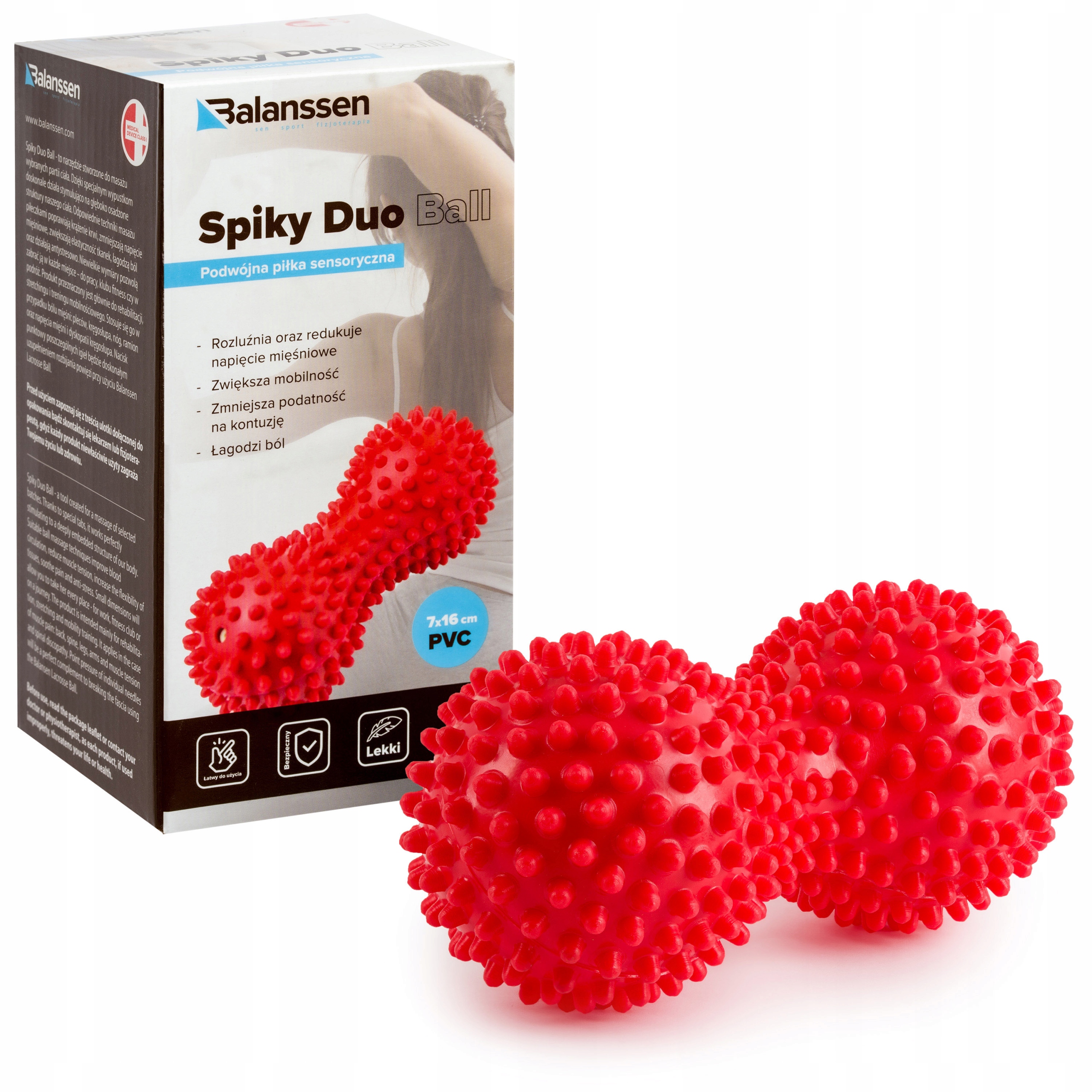 

Piłka podwójna Z Kolcami sensoryczna Do Ćwiczeń