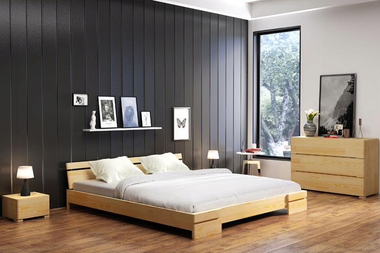 KOMODA DREWNIANA PALISANDER Z SZUFLADAMI = SOSNOWA Marka Elior