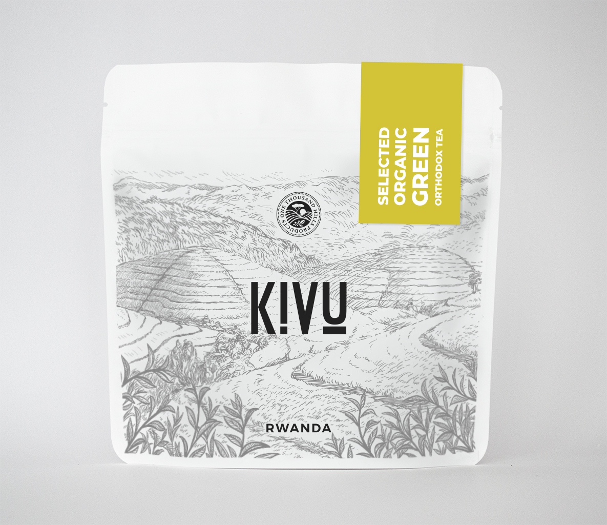 Levně Čaj Zelený Kivu Select Green Organic třídy Bop 500 g