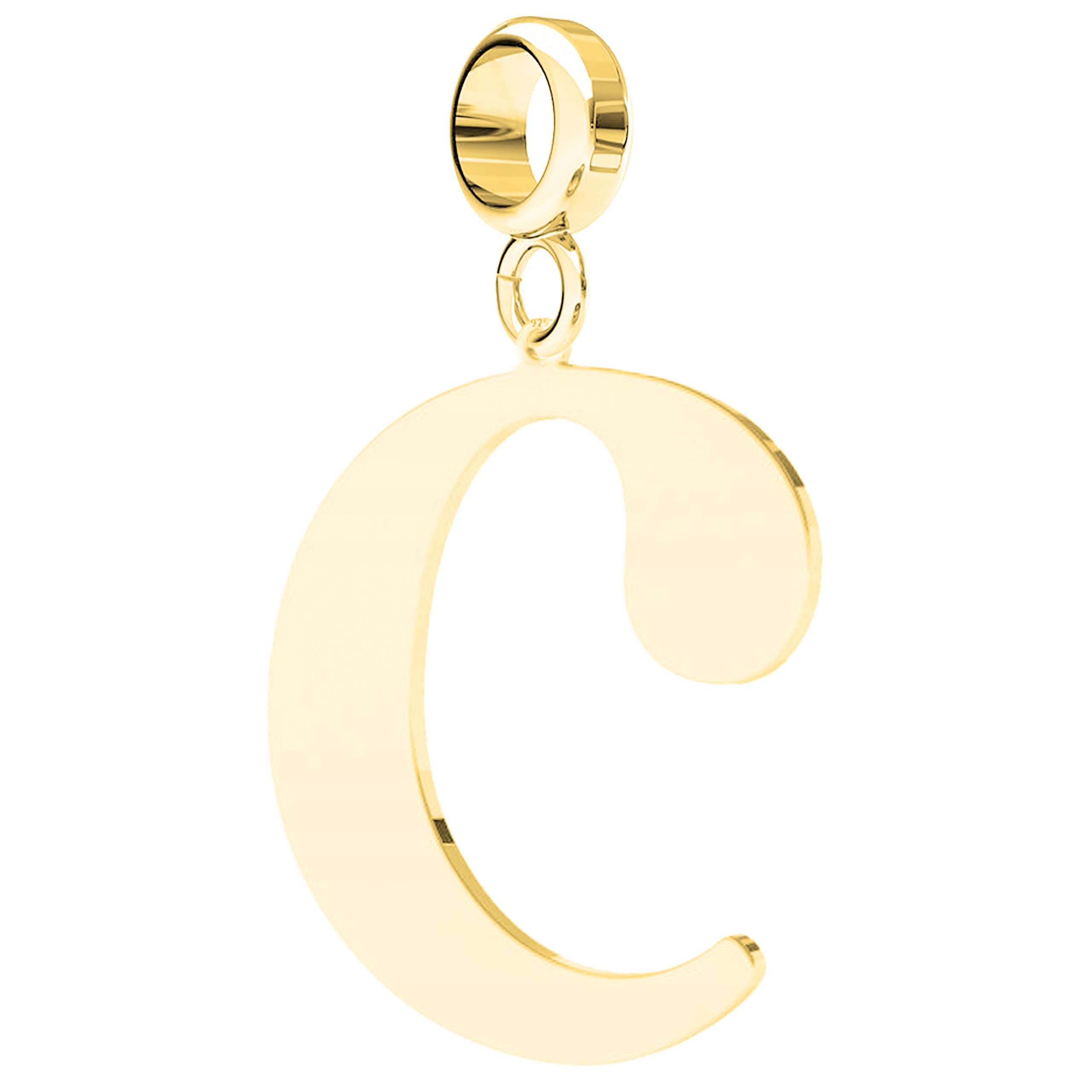 

Charms wiszący złoty Litera C srebro 925
