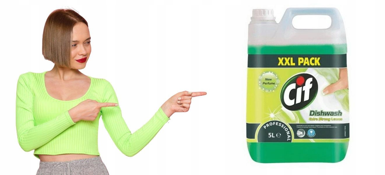 Tekutý prostředek na mytí nádobí Cif Dishwash 5 l citronový