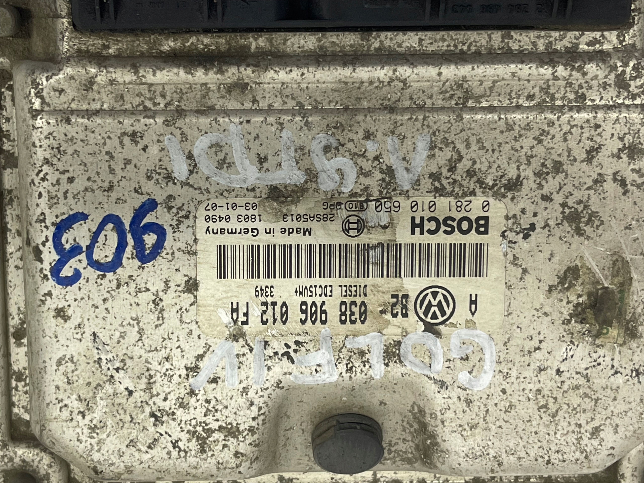 control unit of the engine 038906012FA VW Golf IV 1.9 D