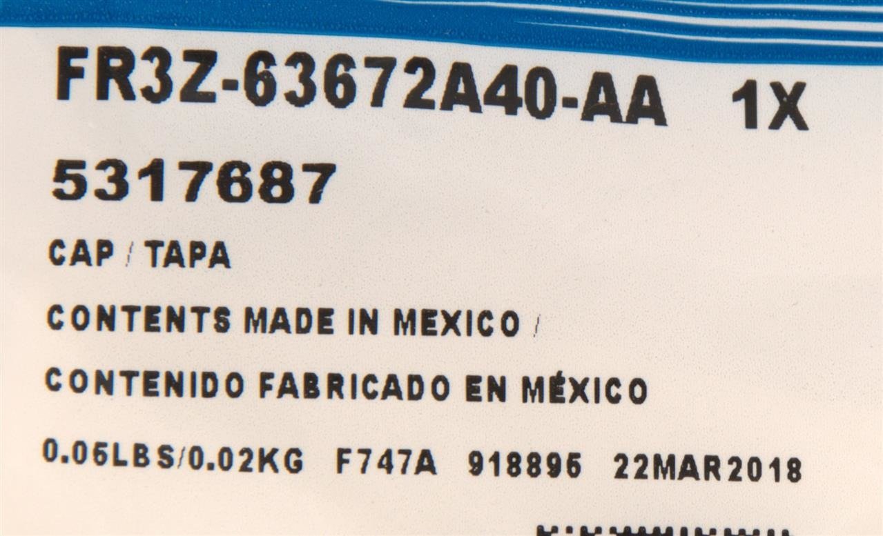 ZAŚLEPKA OSŁONY PRZECIWSŁONECZNEJ MUSTANG 15- 17- Producent części Ford OE