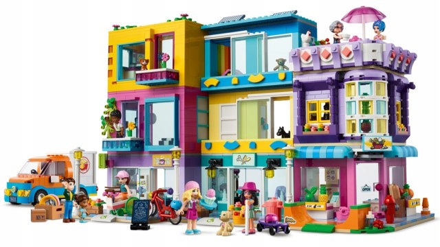 LEGO FRIENDS - BUDYNKI PRZY GŁÓWNEJ ULICY - 41704 Wiek dziecka 8 lat +