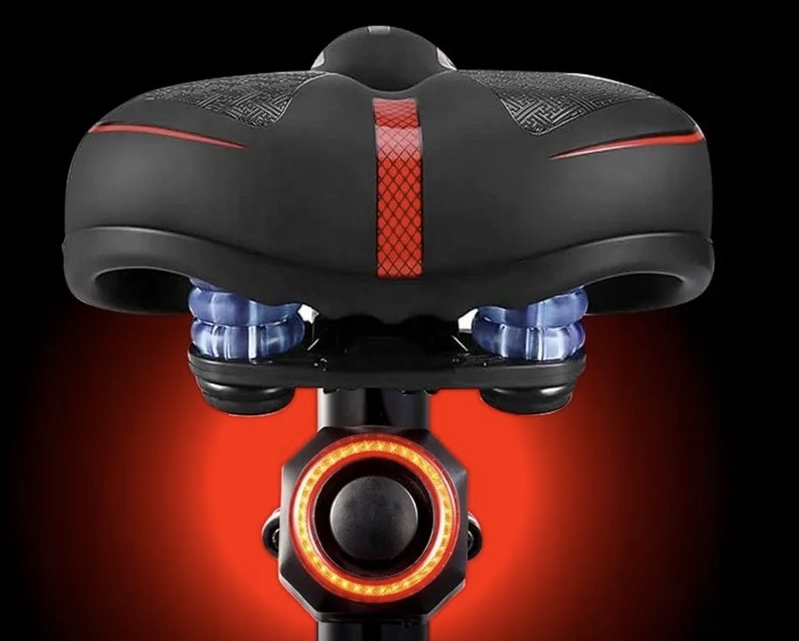 ALARM ROWEROWY ANTYKRADZIEŻOWY + LAMPA TYLNA LAMPKA ROWEROWA DZWONEK PILOT Marka Gotel