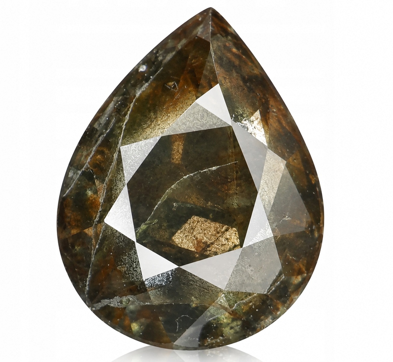 Přírodní safír 1.33 ct Hnědá Lžička certifikát Wbd