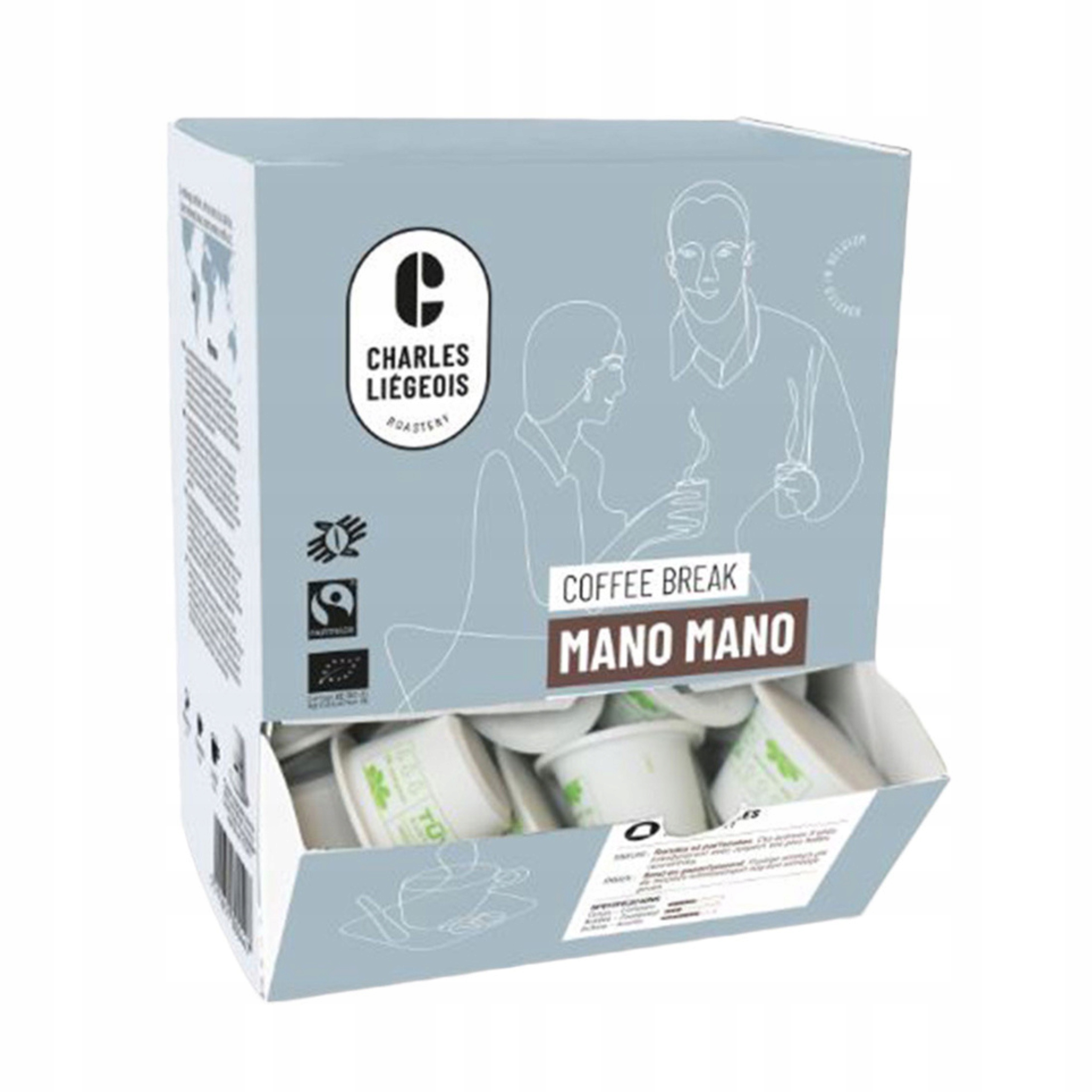 Levně Káva kapsle pro Nespresso Charles Liégeois Mano Mano 50 ks