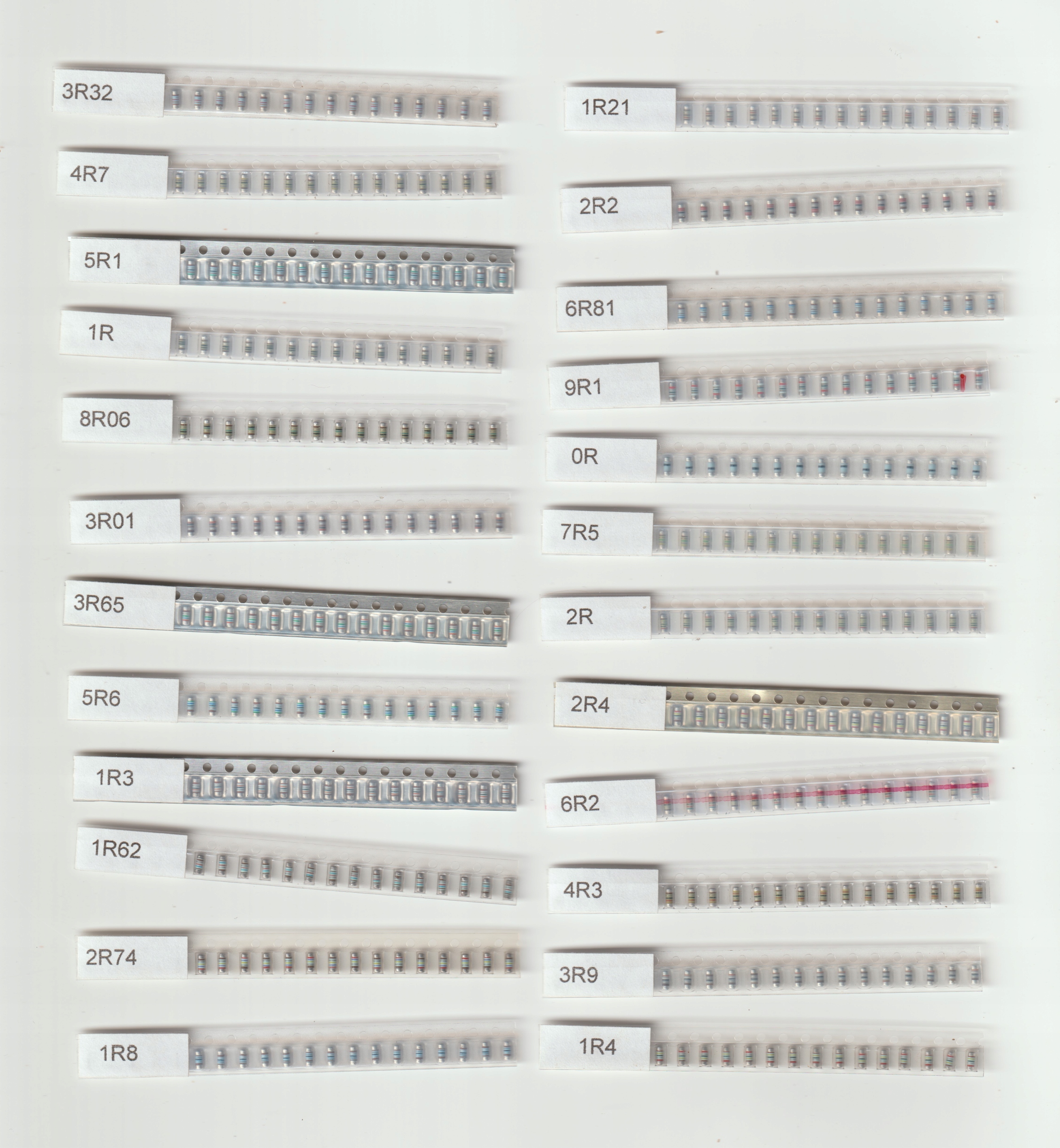 Zestaw Rezystorów Smd mmelf 0R-9R1 23x20szt