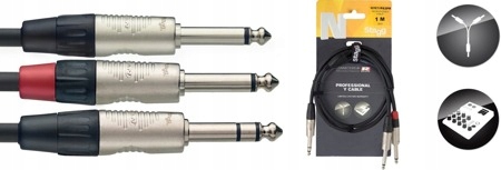 Stagg NYC1/PS2PR kabel instrumentalny 1m