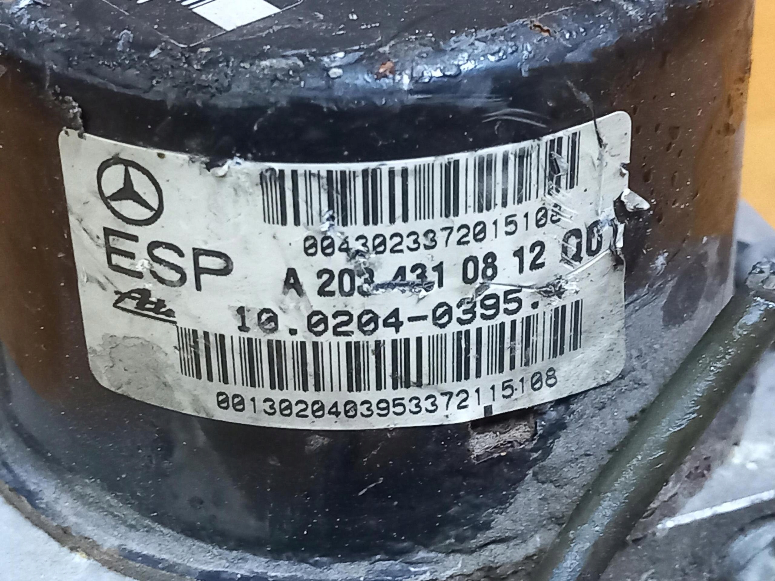 pump ABS MERCEDES C-KLASA W203 1.8 compressor; A2034310812 00-03
