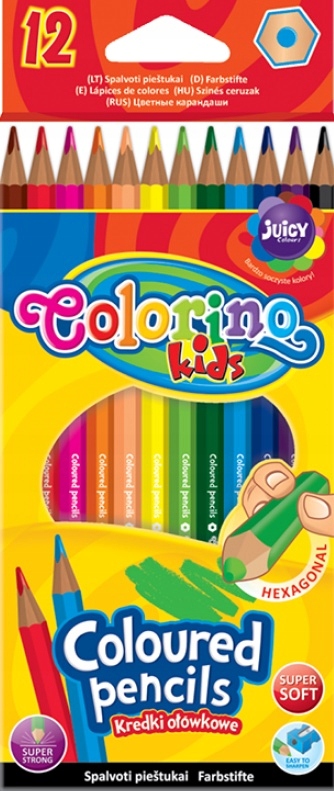 

Kredki Colorino ołówkowe heksagonalne