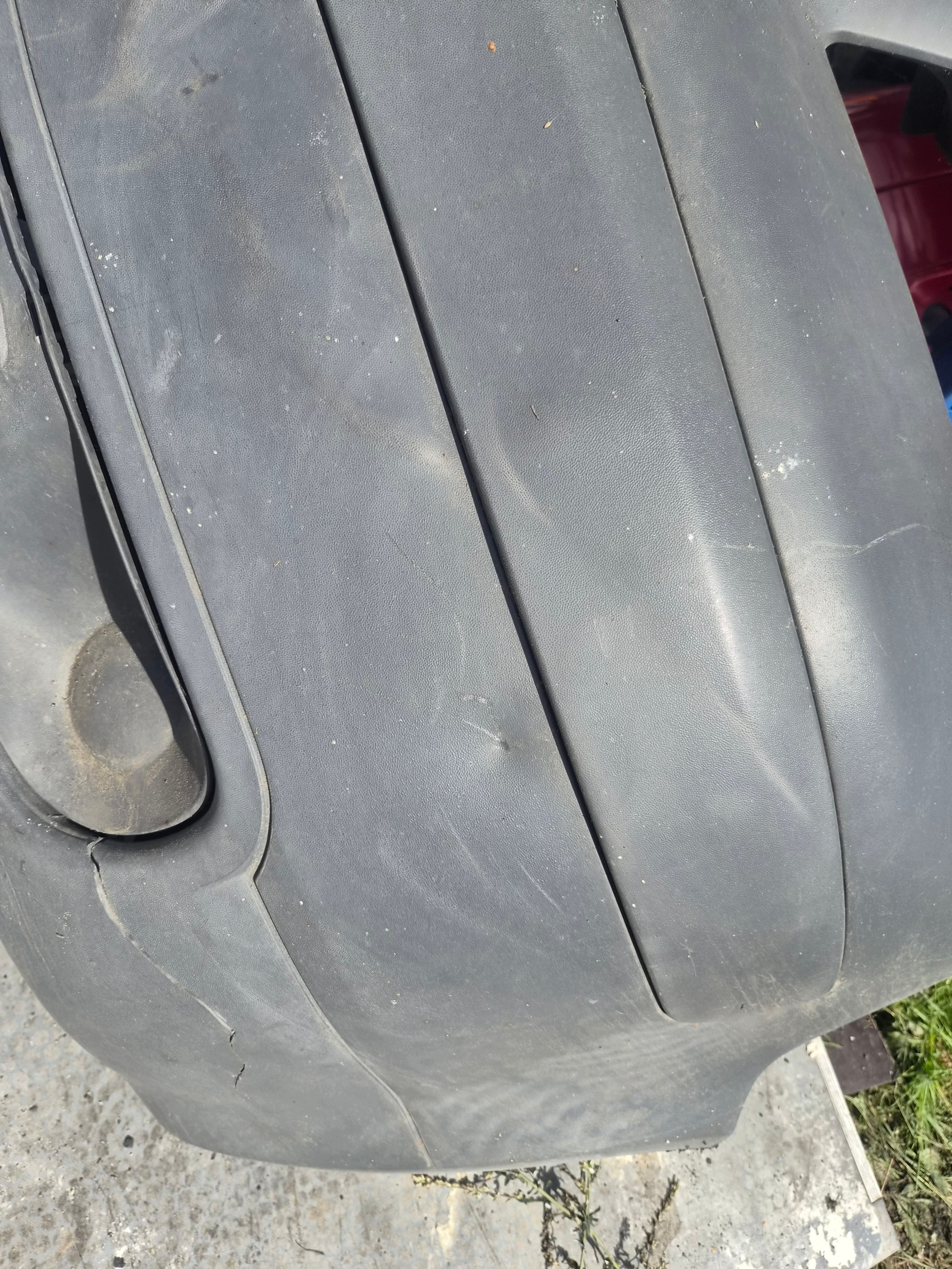 VW T5 front bumper front Transporter black/grey struktura