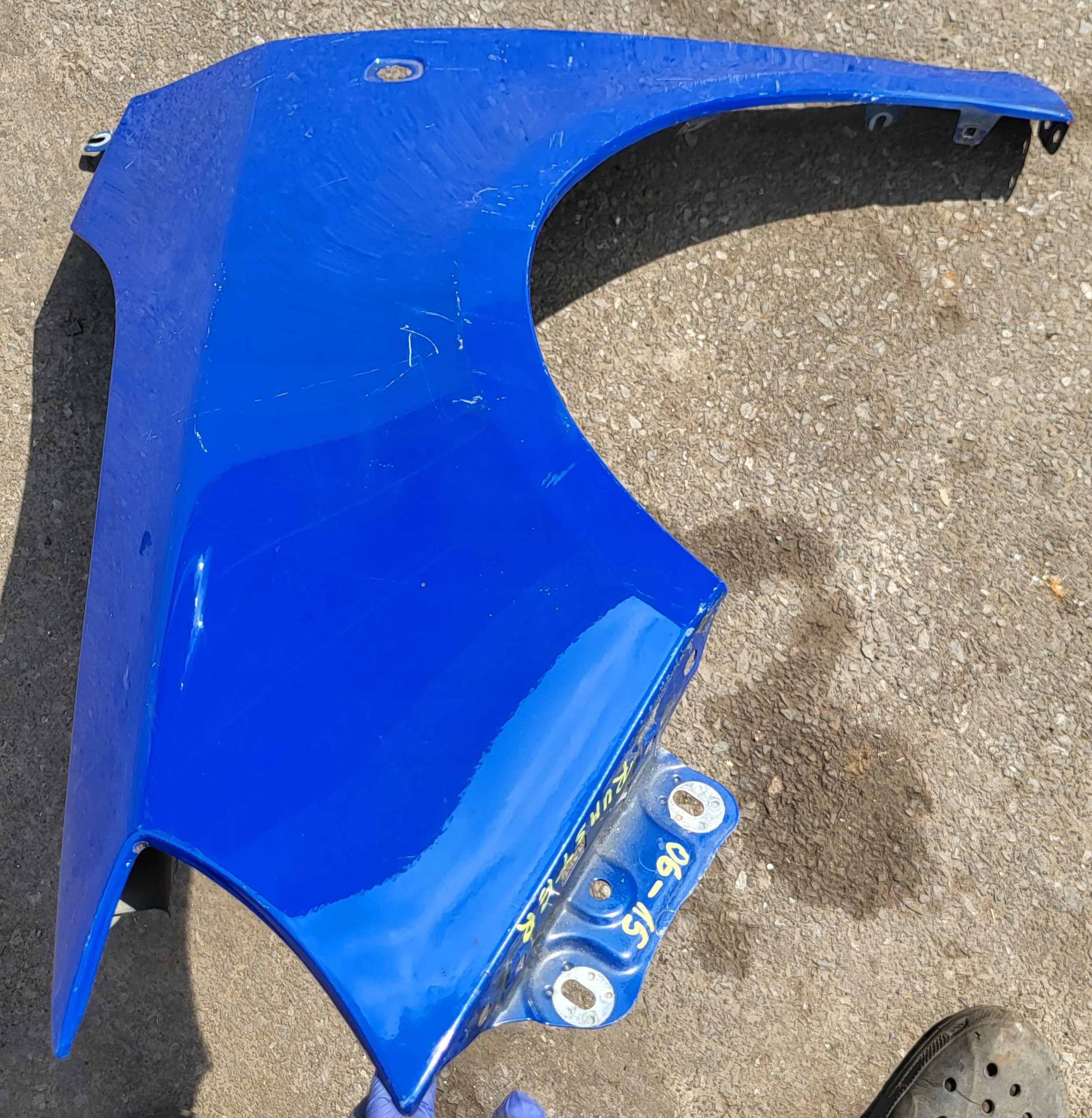 parafango sinistra Anteriore SKODA ROOMSTER e FABIA II Originale blu