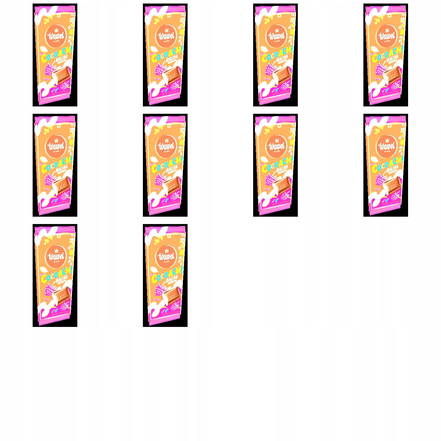 Levně 10 x 86 g Wawel ček cocoach! malina